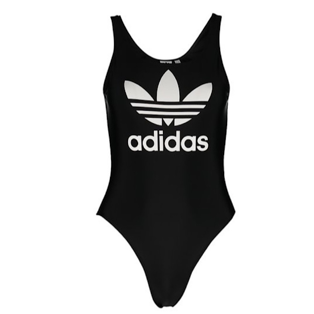 Adidas Trefoil Logo Scoop Neck Swimsuit....New